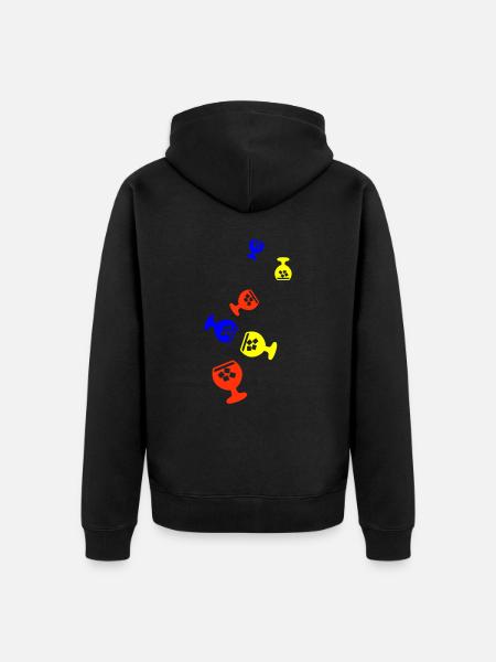 Whisky Icon - Unisex Premium Bio Zip Hoodie - Schwarz