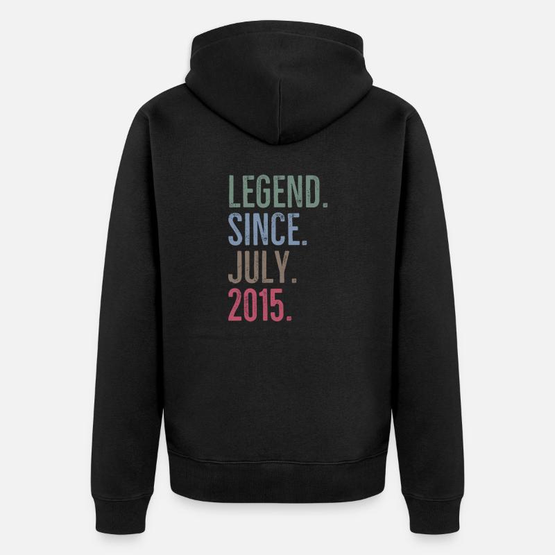 Légende depuis juillet 2015 - Veste à capuche bio Premium Unisexe - noir