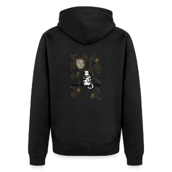Chat - Veste à capuche bio Premium Unisexe - noir - Dos - Nico (187cm)