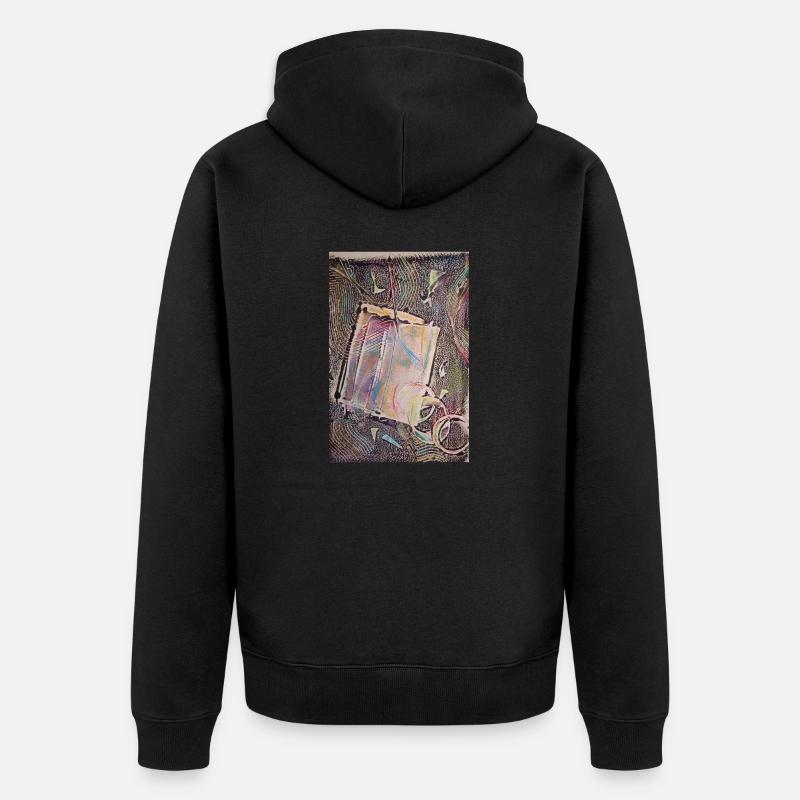 Lettre - Veste à capuche bio Premium Unisexe - noir