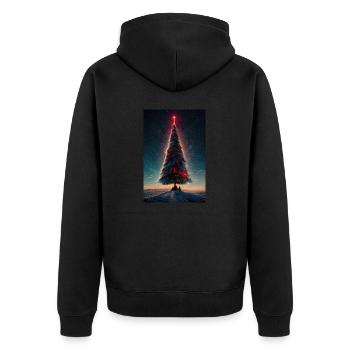 Noël 9 - Veste à capuche bio Premium Unisexe - noir - Dos - Nico (187cm)