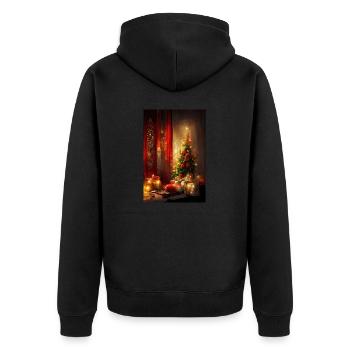 Noël 12 - Veste à capuche bio Premium Unisexe - noir - Dos - Nico (187cm)