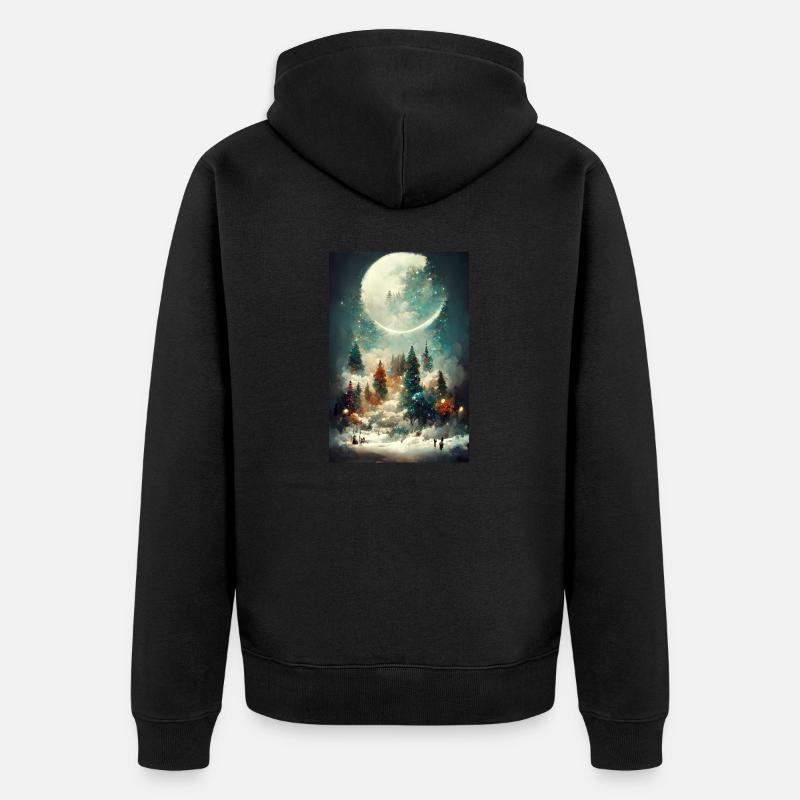 Noël 24 - Veste à capuche bio Premium Unisexe - noir