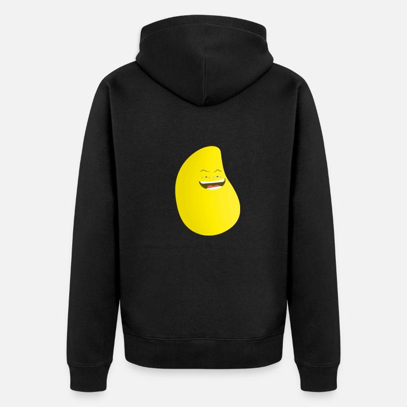 Frecher Griff - Unisex Premium Bio Zip Hoodie - Schwarz