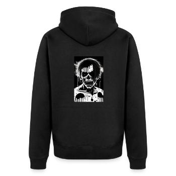 MELTING ZOMBIE MANGA 3 - Veste à capuche bio Premium Unisexe - noir - Dos - Nico (187cm)