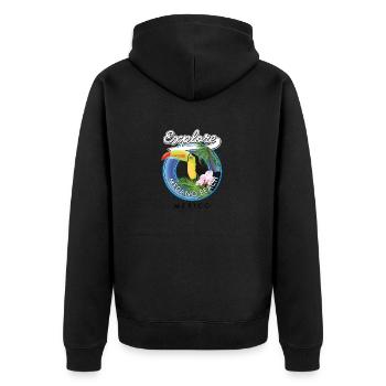 Explorez Medano Beach Mexico - Veste à capuche bio Premium Unisexe - noir - Dos - Nico (187cm)