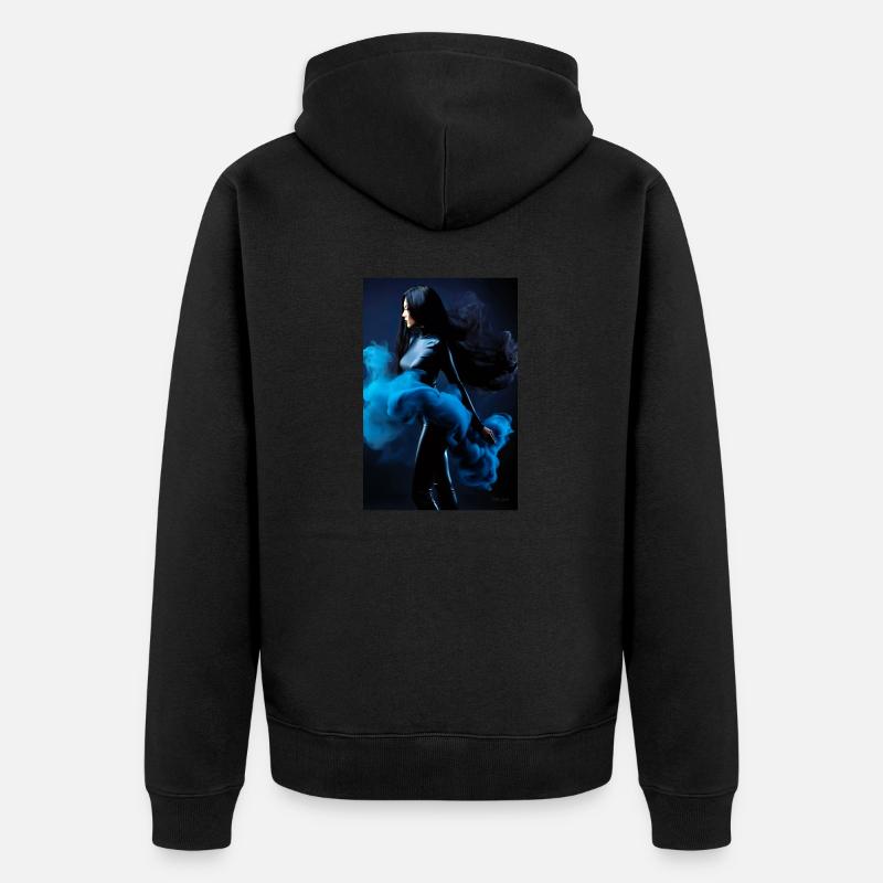 Beauté bleue 2 - Veste à capuche bio Premium Unisexe - noir