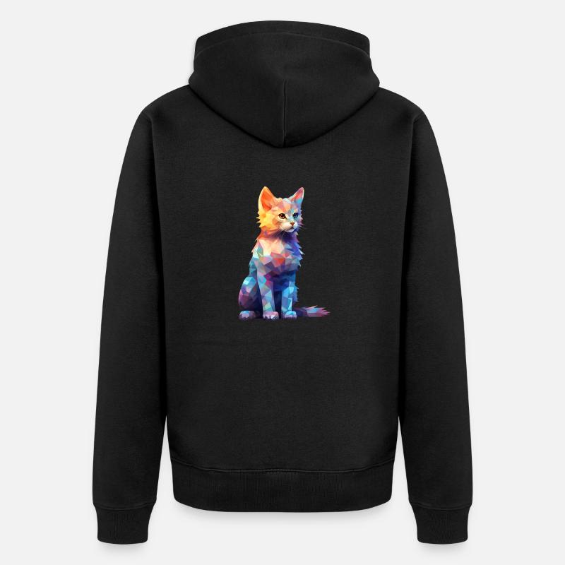 Chemises graphiques Sweet Cat - Veste à capuche bio Premium Unisexe - noir