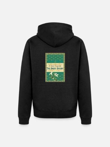 The Great Gatsby - Unisex Premium Organic Zip Hoodie - black