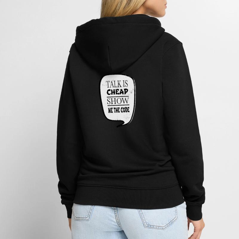 present coding software development Unisex Premium Organic Zip Hoodie