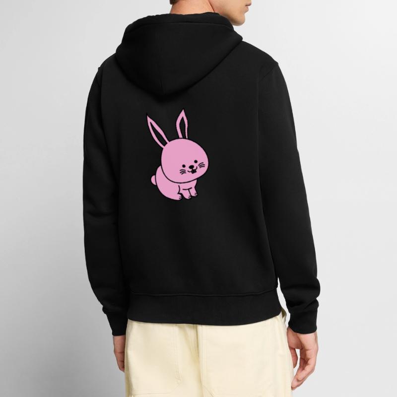 hare Unisex Premium Organic Zip Hoodie