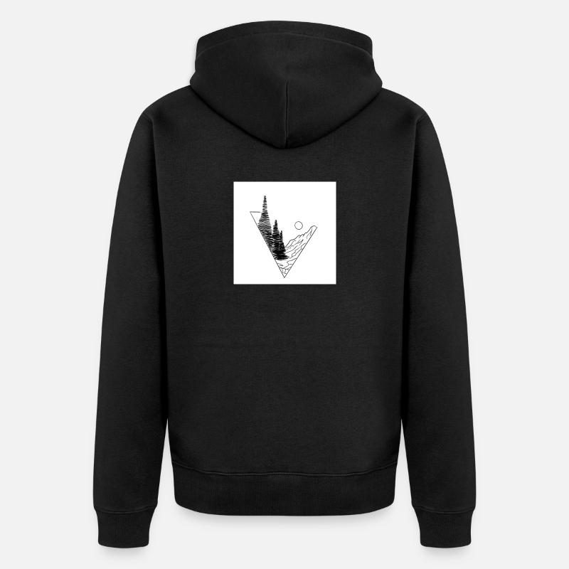 Nature - Veste à capuche bio Premium Unisexe - noir