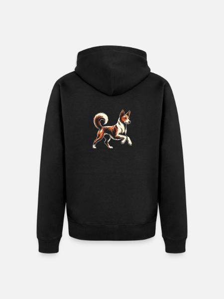 Basenji - Veste à capuche bio Premium Unisexe - noir
