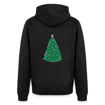 Noël de sapin - Veste à capuche bio Premium Unisexe - noir - Dos - Nico (187cm)