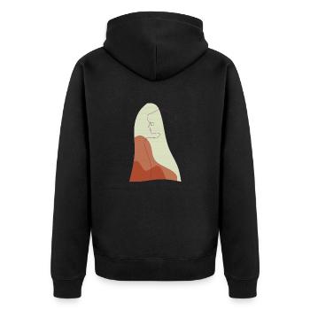 solitude - Veste à capuche bio Premium Unisexe - noir - Dos - Nico (187cm)