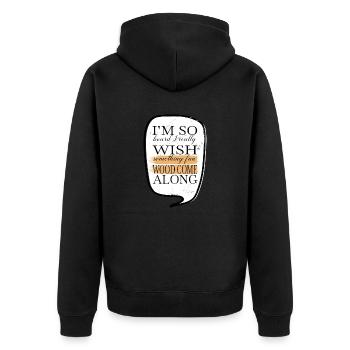 carpenter funny tshirts forest work the carpenters - Unisex Premium Organic Zip Hoodie - black - Back - Nico (187cm)