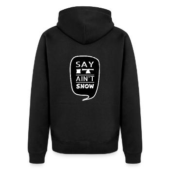 birthday present present funny quote birthday fun - Unisex Premium Organic Zip Hoodie - black - Back - Nico (187cm)