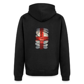 Angleterre Royaume-Uni Londres Anglais britannique Royaume-Uni - Veste à capuche bio Premium Unisexe - noir - Dos - Nico (187cm)