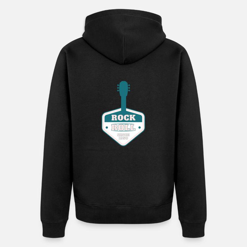 ROCK 'N' ROLL DEPUIS 1950 - Veste à capuche bio Premium Unisexe - noir