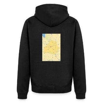 Biélorussie Carte Biélorussie - Veste à capuche bio Premium Unisexe - noir - Dos - Nico (187cm)