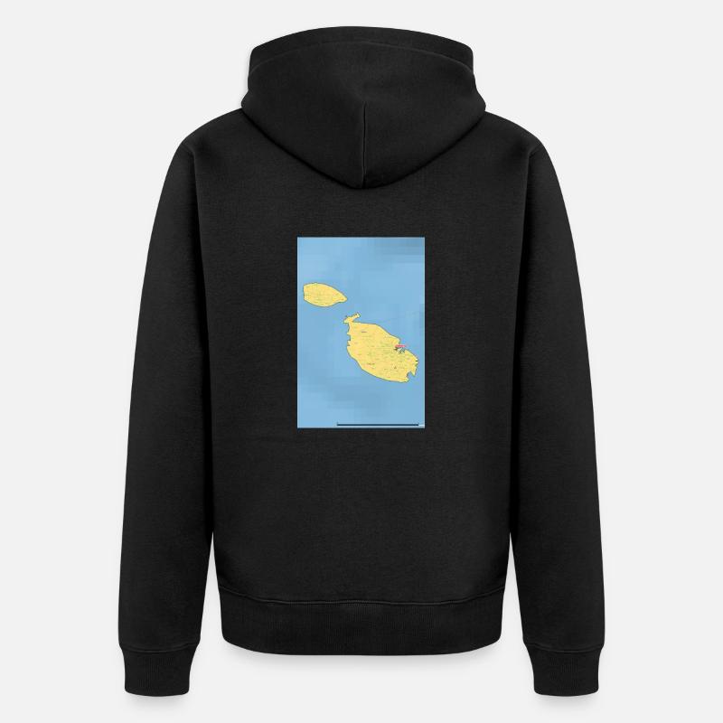 Malte Carte - Veste à capuche bio Premium Unisexe - noir