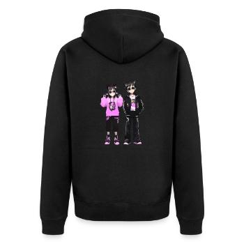 Cosplay Garçon et Fille - Veste à capuche bio Premium Unisexe - noir - Dos - Nico (187cm)