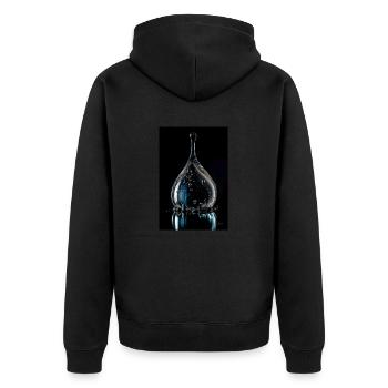 Déposer chrome 6 - Veste à capuche bio Premium Unisexe - noir - Dos - Nico (187cm)