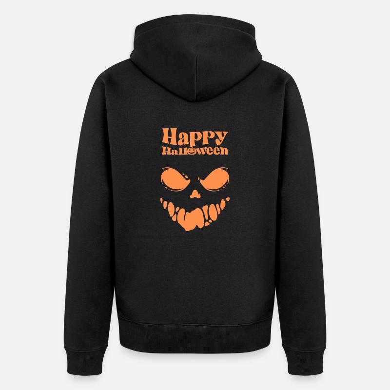 Joyeux halloween - Veste à capuche bio Premium Unisexe - noir