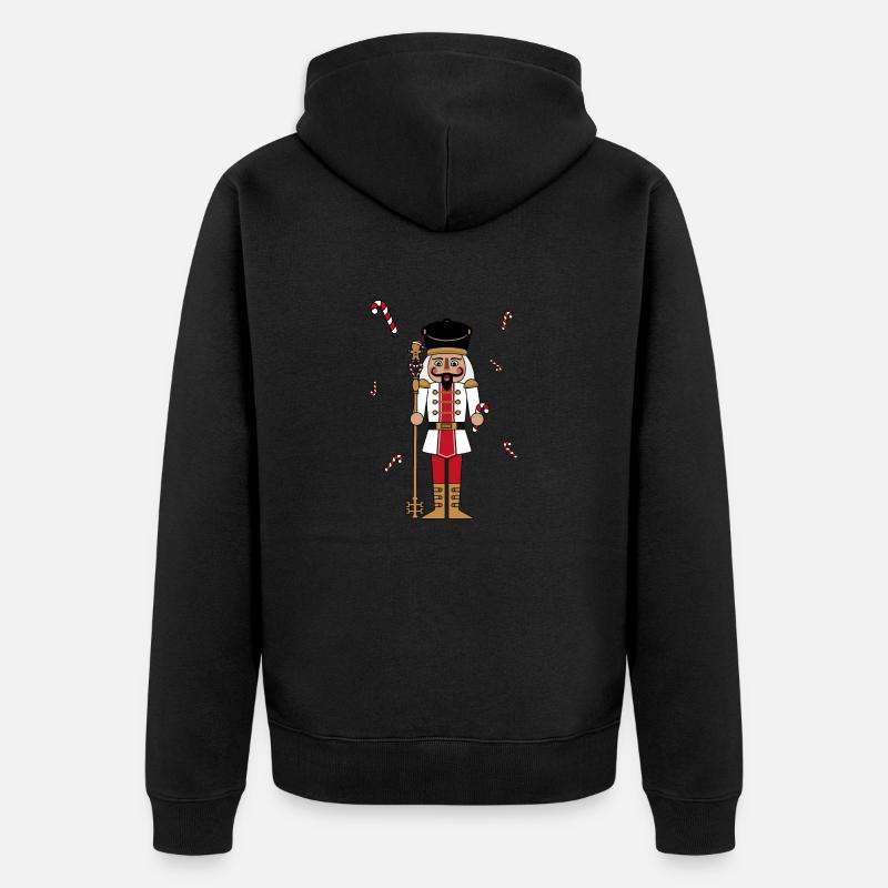 Casse noisette - Veste à capuche bio Premium Unisexe - noir
