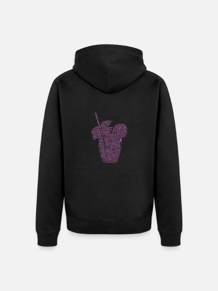 Laby Mojito Neon - Unisex Premium Organic Zip Hoodie - black
