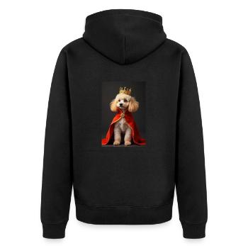 chiens super mignons victimes de la mode – caniche Cavapoo - Veste à capuche bio Premium Unisexe - noir - Dos - Nico (187cm)