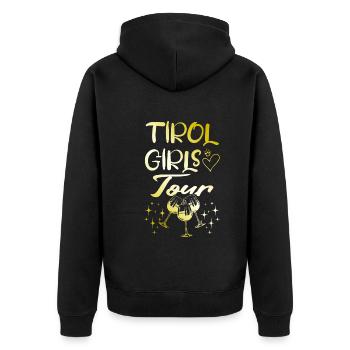 Tirol Girls Tour Gold - Veste à capuche bio Premium Unisexe - noir - Dos - Nico (187cm)