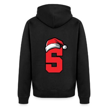 5 Numéro de Noël - Veste à capuche bio Premium Unisexe - noir - Dos - Nico (187cm)