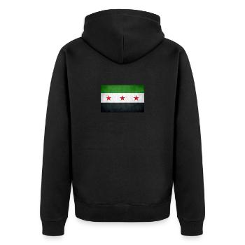 Syrie - Veste à capuche bio Premium Unisexe - noir - Dos - Nico (187cm)