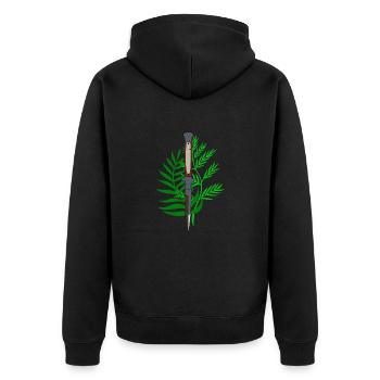 The Last of Us, Ellie's Knife - Unisex Premium Organic Zip Hoodie - black - Back - Nico (187cm)