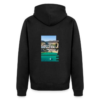 Morro Jable - Amour - Veste à capuche bio Premium Unisexe - noir - Dos - Nico (187cm)