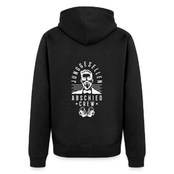 Équipe de l’enterrement de vie de garçon - Veste à capuche bio Premium Unisexe - noir - Dos - Nico (187cm)