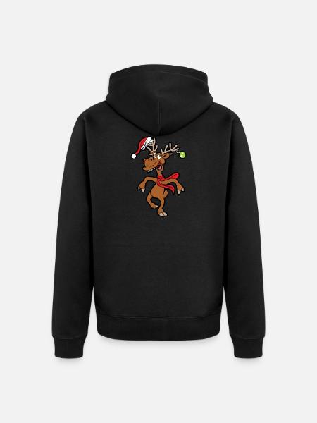 Christmas - Unisex Premium Organic Zip Hoodie - black
