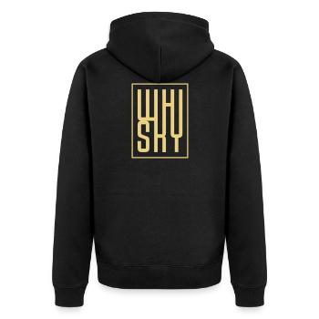 WHISKY - Veste à capuche bio Premium Unisexe - noir - Dos - Nico (187cm)