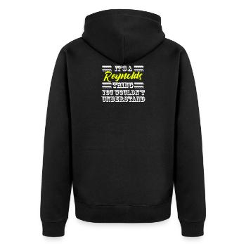 Son A Reynolds Thing Nom de famille Fierté - Veste à capuche bio Premium Unisexe - noir - Dos - Nico (187cm)