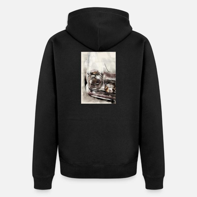 Pagode 280 SL W113 - Unisex Premium Bio Zip Hoodie - Schwarz