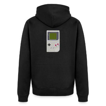 game boy - Veste à capuche bio Premium Unisexe - noir - Dos - Nico (187cm)