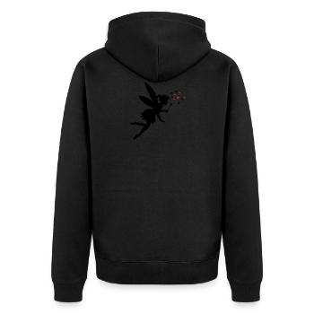 fairy love magic 02 - Unisex Premium Organic Zip Hoodie - black - Back - Nico (187cm)