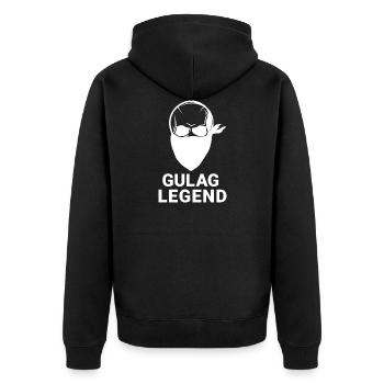 GULAG LEGEND COD GAMING - Veste à capuche bio Premium Unisexe - noir - Dos - Nico (187cm)