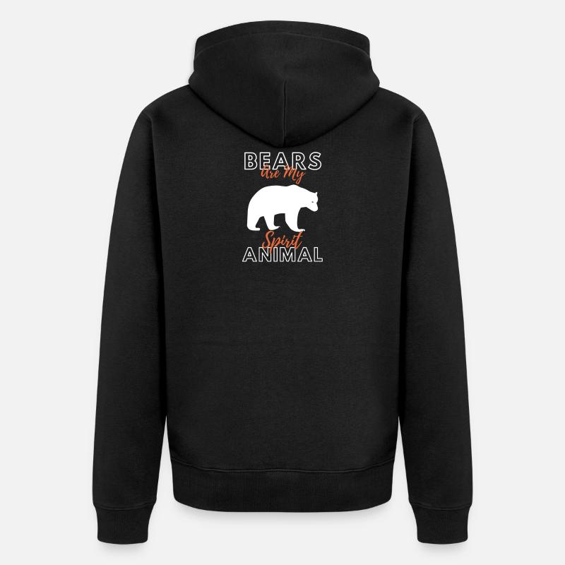 Ours - Veste à capuche bio Premium Unisexe - noir