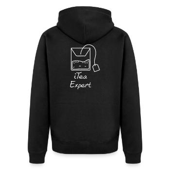 iTea expert Informatik Programming Geschenk - Unisex Premium Bio Zip Hoodie - Schwarz - Hinten - Nico (187cm)
