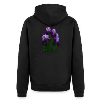Irysy - Iris - Veste à capuche bio Premium Unisexe - noir - Dos - Nico (187cm)