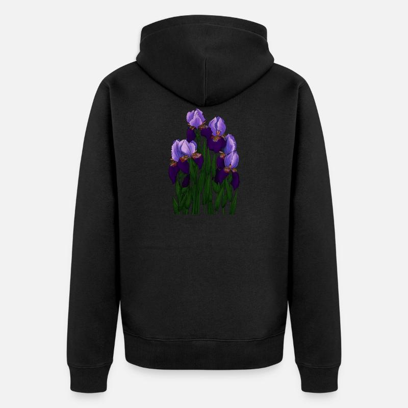 Irysy - Iris - Unisex Premium Bio Zip Hoodie - Schwarz