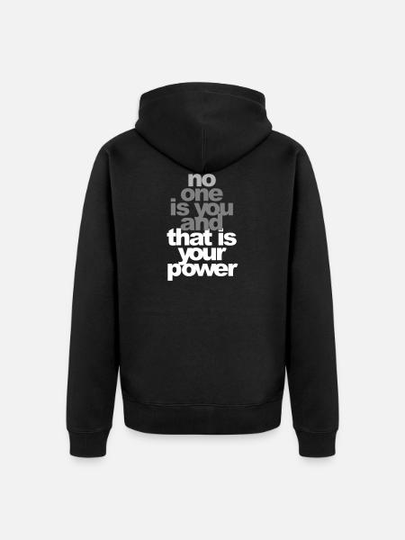 No one's like you! - Unisex Premium Organic Zip Hoodie - black