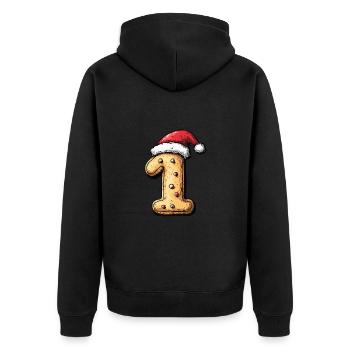 1 Numéro Noël - Veste à capuche bio Premium Unisexe - noir - Dos - Nico (187cm)